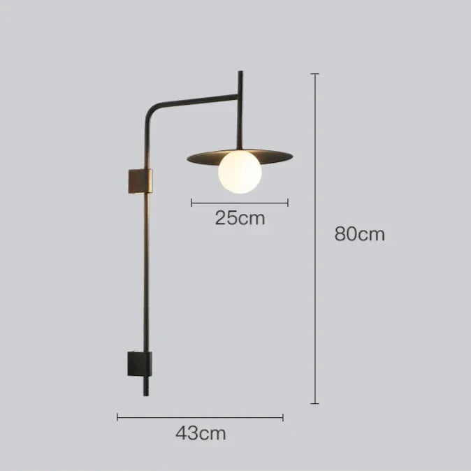LED Wandleuchte verstellbar, Leselampe Wand schwarz grau weiß