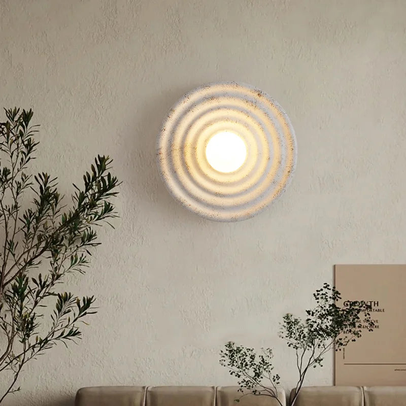 Runde LED Wandleuchte, Wandlampe Kreis modern