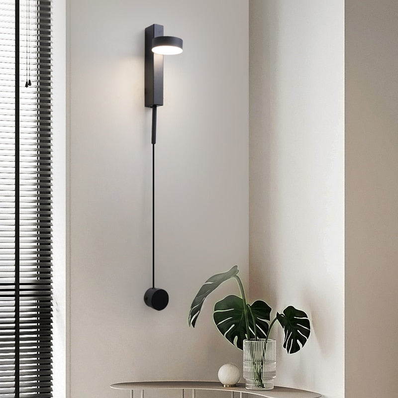 LED Wandleuchte mit Dimmer, Up & Down, Modern, Schwarz/Gold