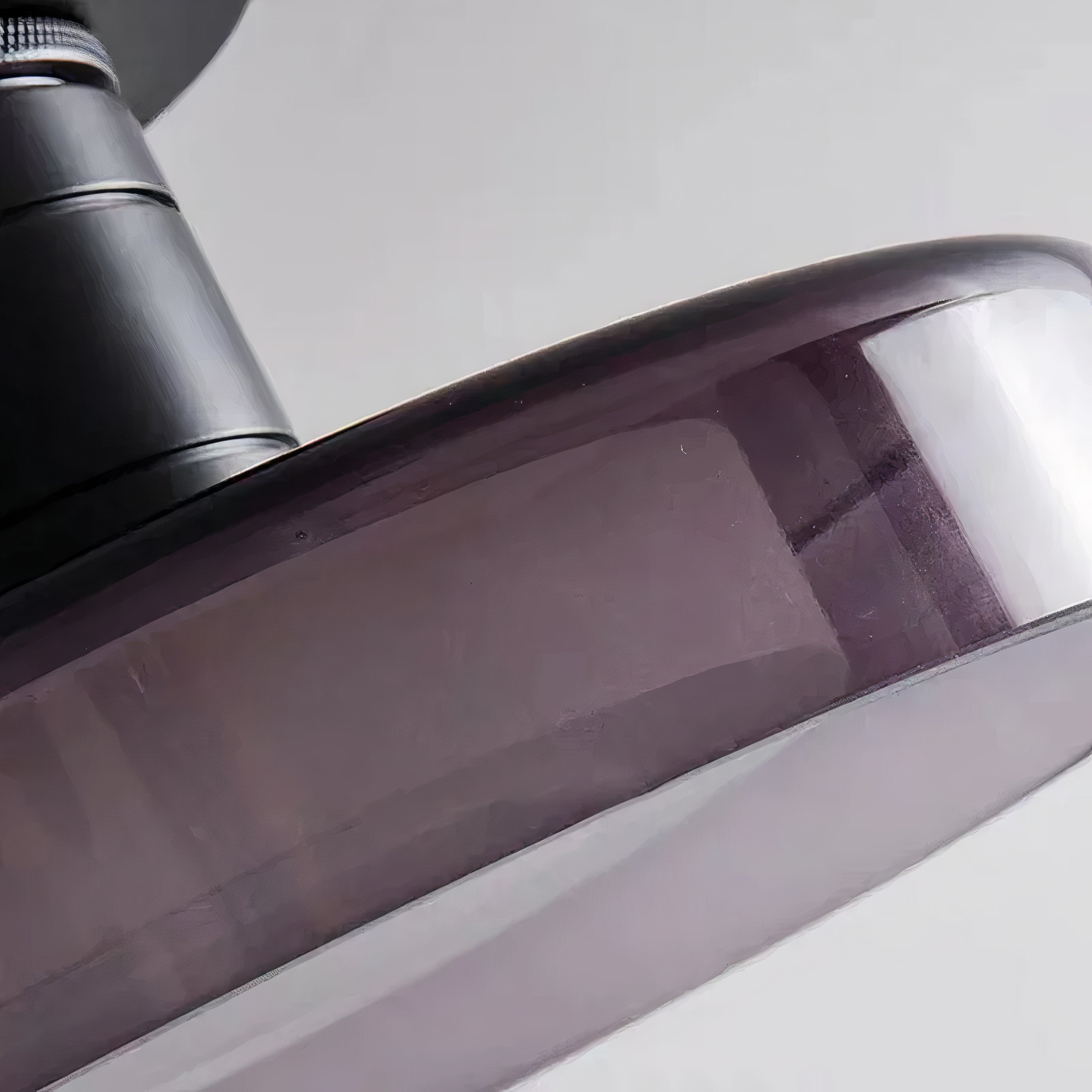 Glas Wandleuchte, Wand- & Deckenlampe klar grau LED