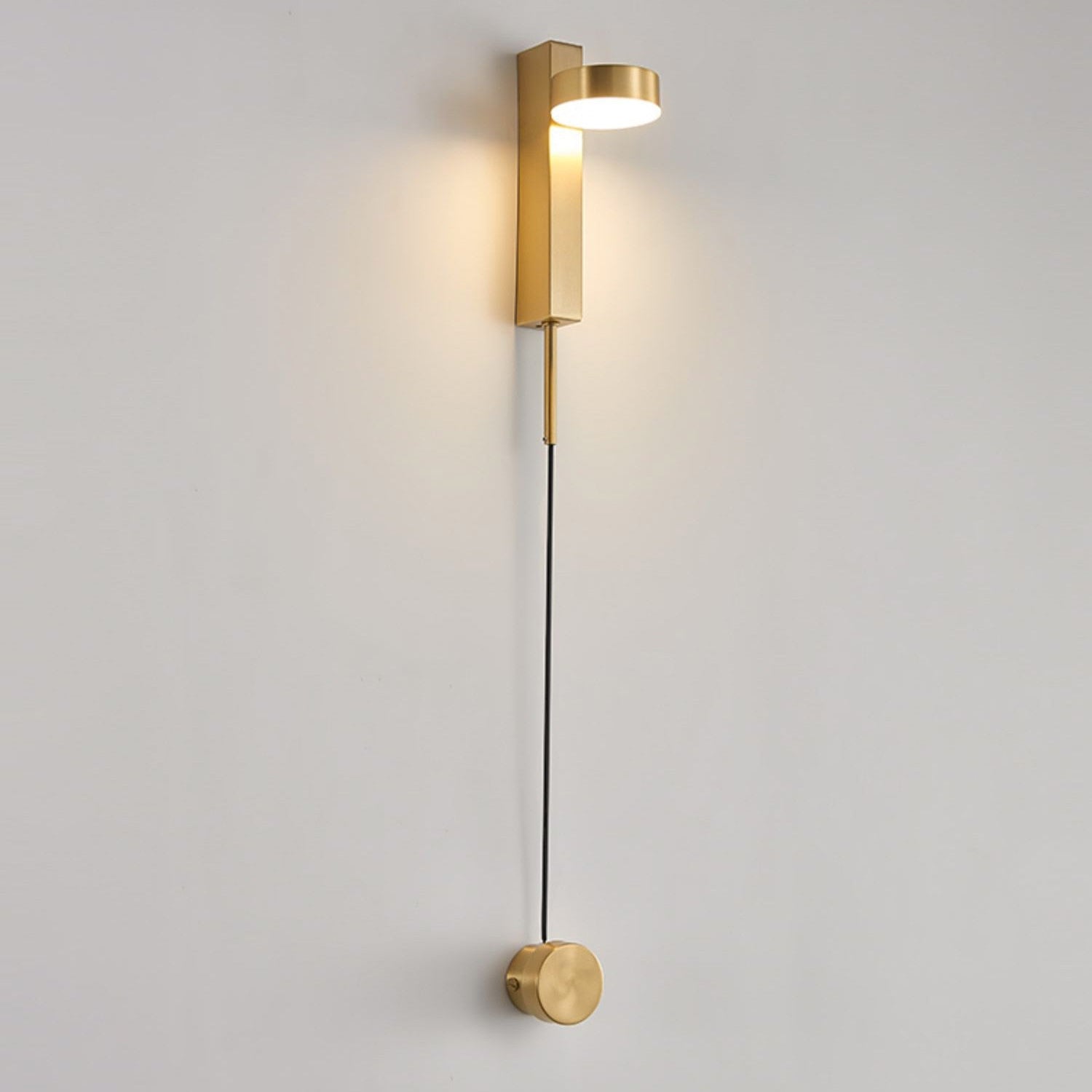 LED Wandleuchte mit Dimmer, Up & Down, Modern, Schwarz/Gold