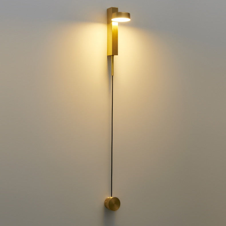 LED Wandleuchte mit Dimmer, Up & Down, Modern, Schwarz/Gold