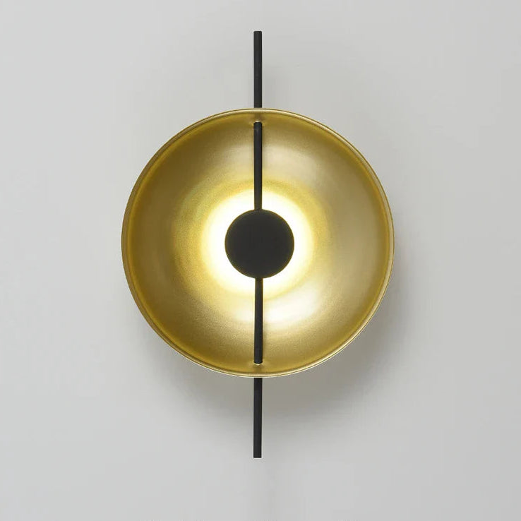 LED Wandleuchte minimalistisch, Wandlampe schwarz weiß gold dimmbar