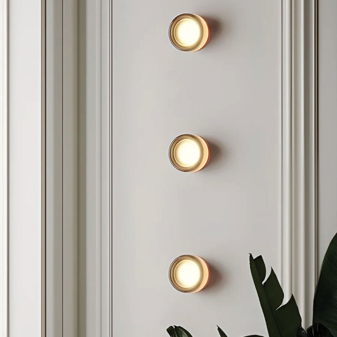 LED Wandleuchte rund, Moderne Wandlampe warmweiß