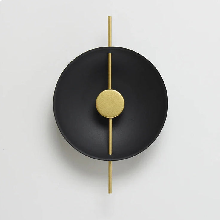 LED Wandleuchte minimalistisch, Wandlampe schwarz weiß gold dimmbar