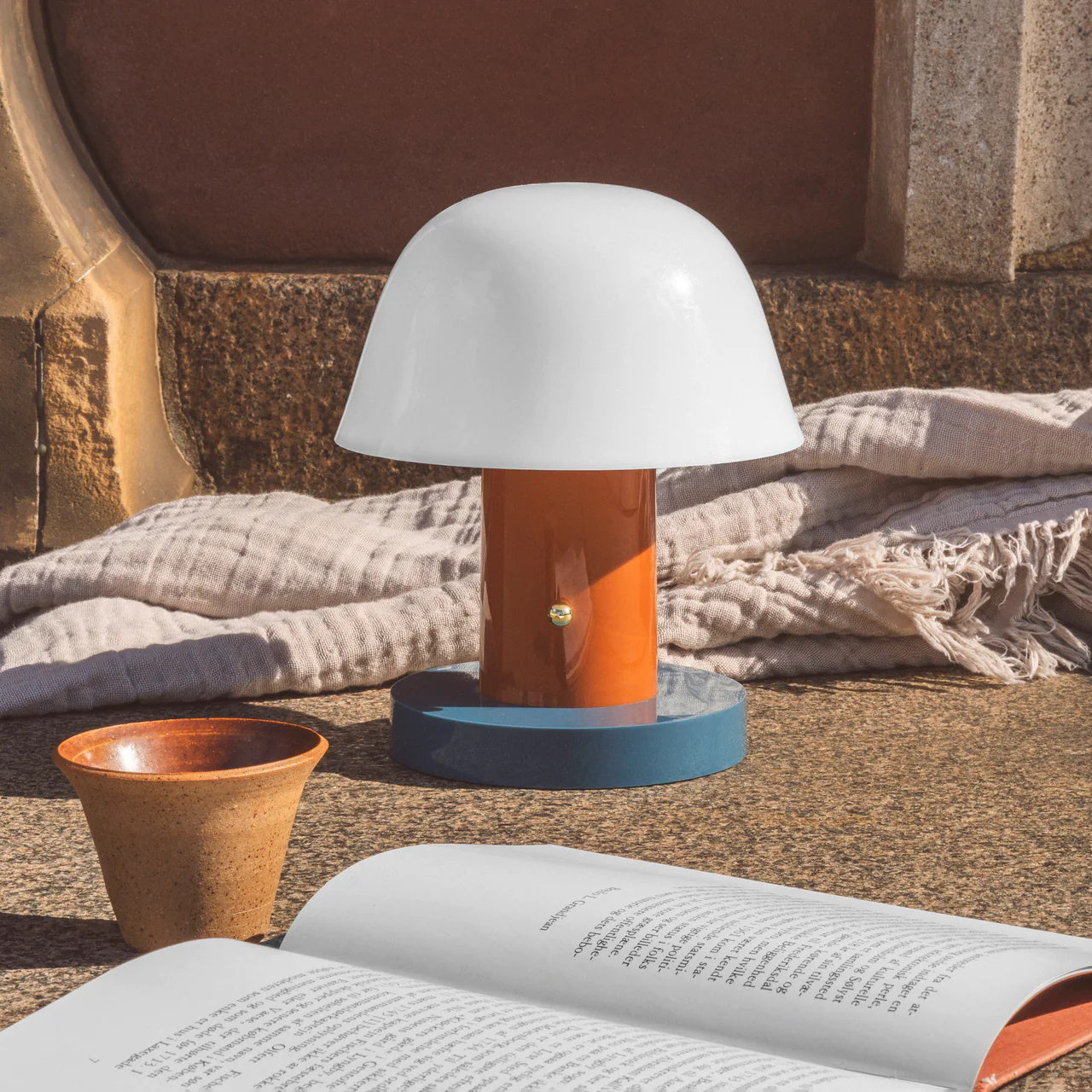 Pilzlampe Touch Dimmbar, Kabellose LED Tischlampe Wiederaufladbar