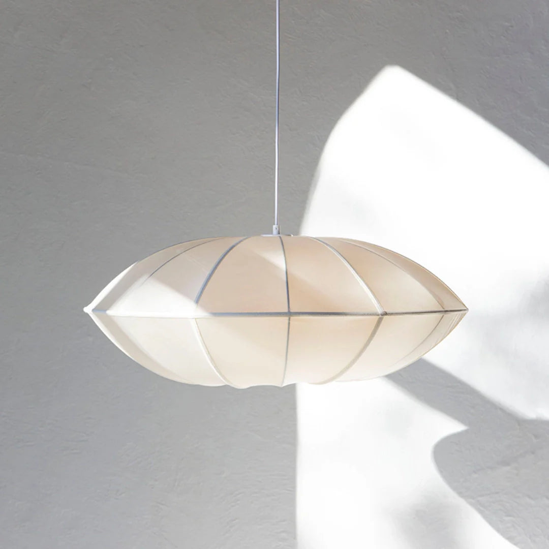 Seiden Pendelleuchte Rund, Modernes Design E27