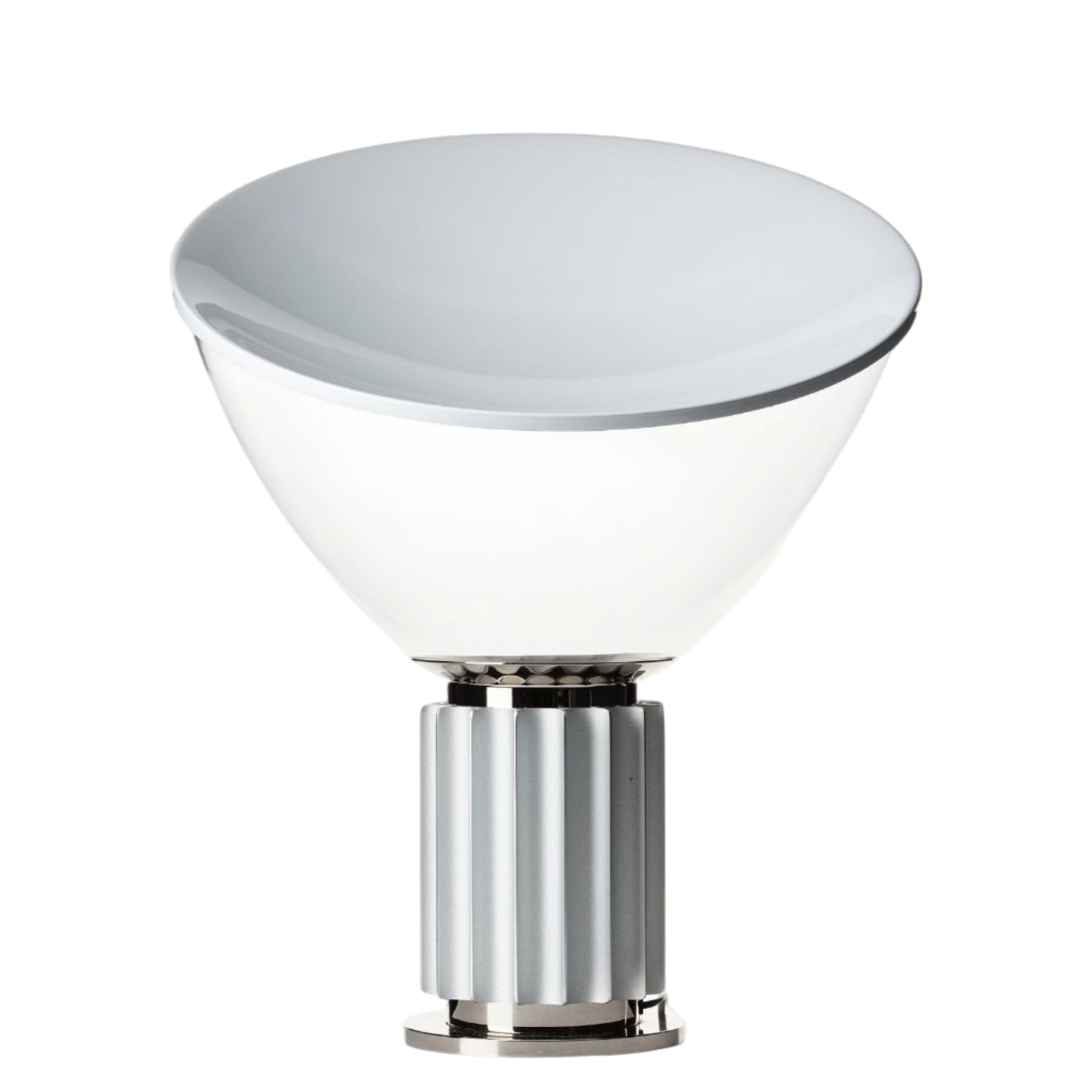 Art Deco Tischlampe Glas Metall, Moderne Tischleuchte