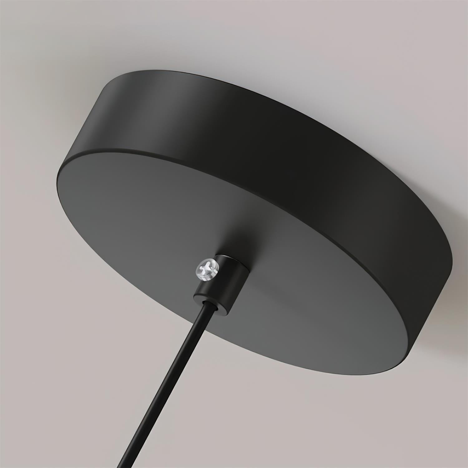 Glas Pendelleuchte Untertassenform, Warmweiß 3000K, Höhenverstellbar Modernes Design