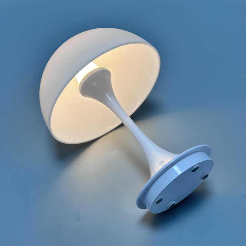 Pilz Tischlampe LED dimmbar Touch, Kabellose Tischleuchte