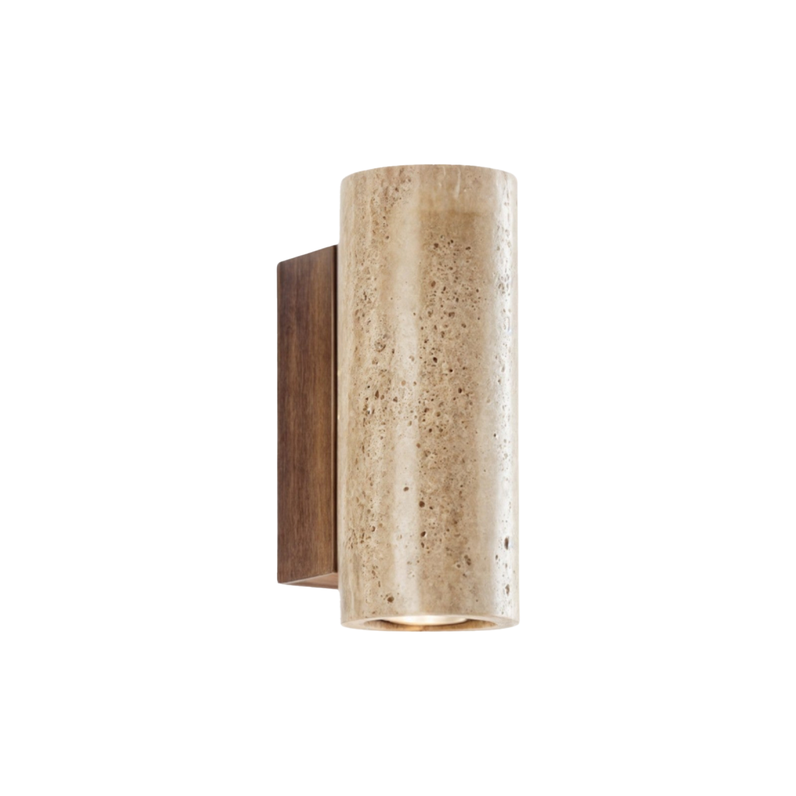 Travertin Wandleuchte, Moderne Wandlampe Naturstein