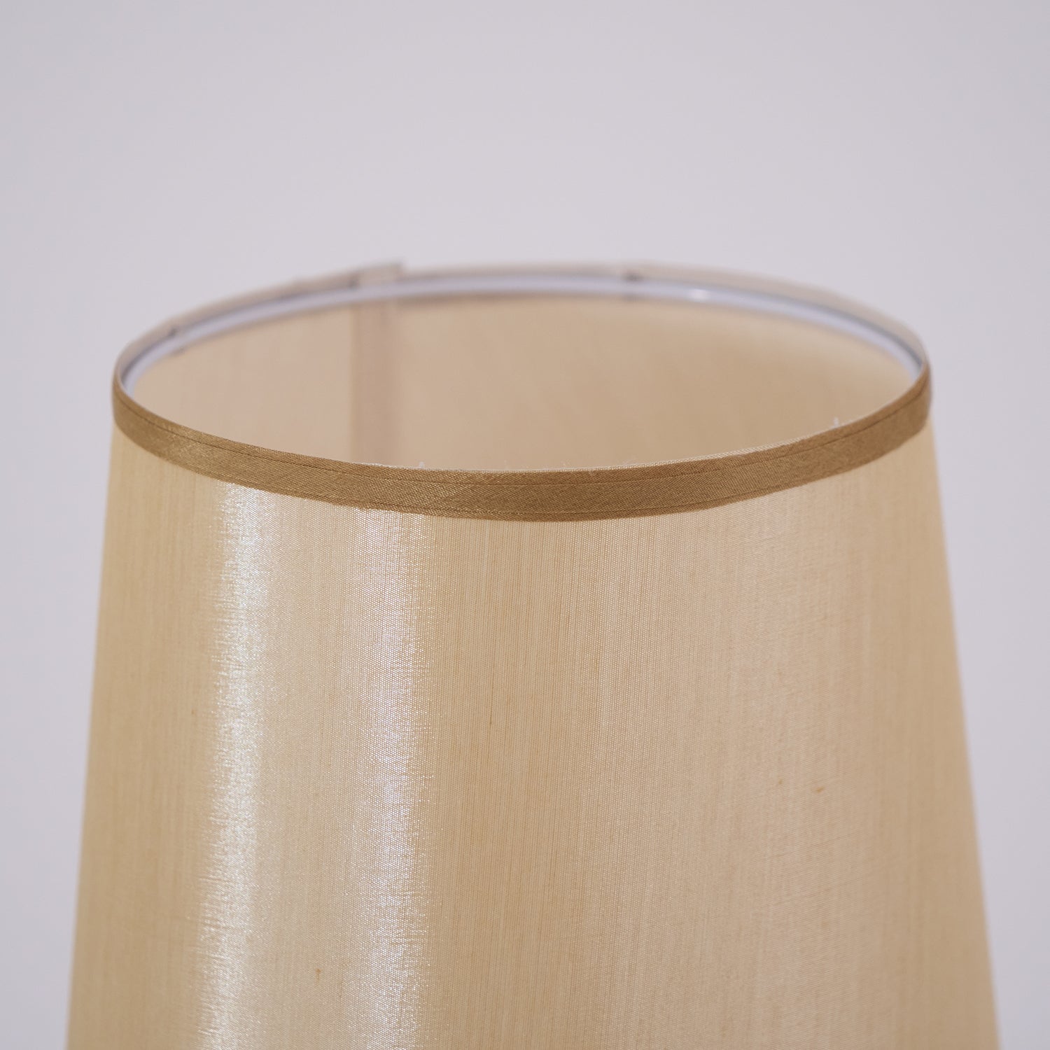 Stehlampe Holz Stoff, Design Stehleuchte Konisch E27