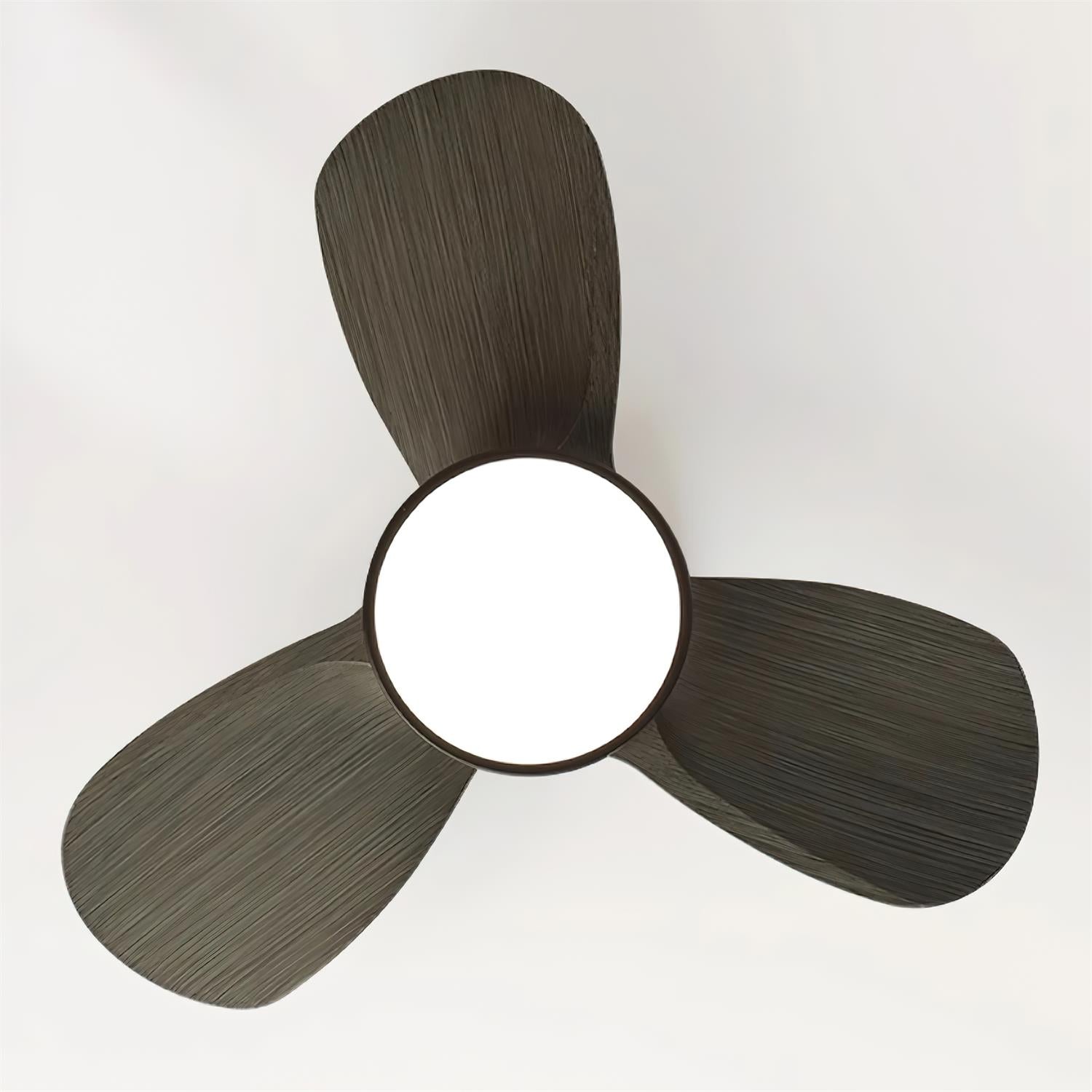Deckenventilator mit Licht Holz, LED Ventilator Decke Leise Ø61 cm