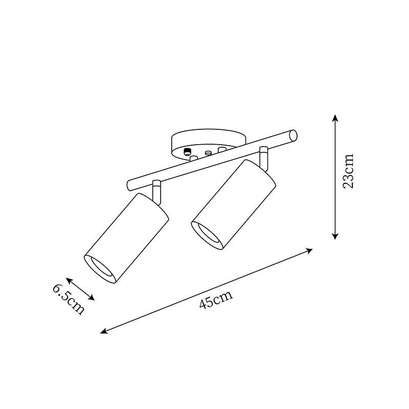 LED Deckenstrahler Schienensystem Holz, Deckenleuchte Verstellbar 1-4 Flammig