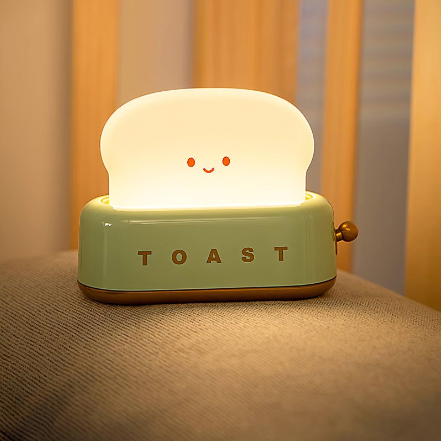 Toaster Nachtlicht LED dimmbar, Kabellose Tischlampe