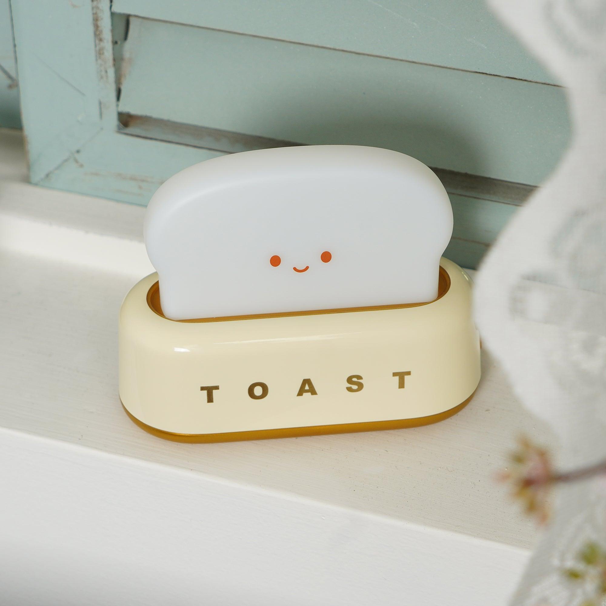 Toaster Nachtlicht LED dimmbar, Kabellose Tischlampe