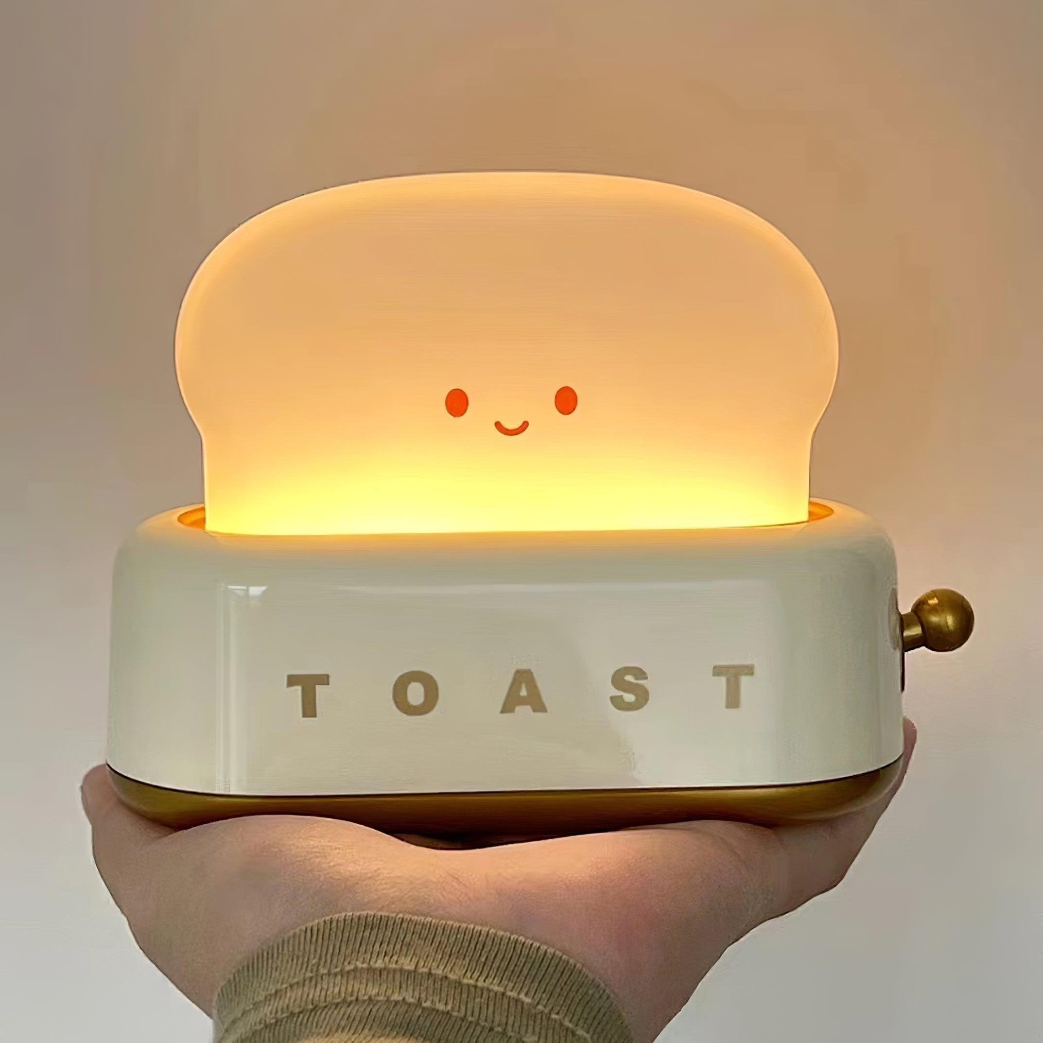 Toaster Nachtlicht LED dimmbar, Kabellose Tischlampe
