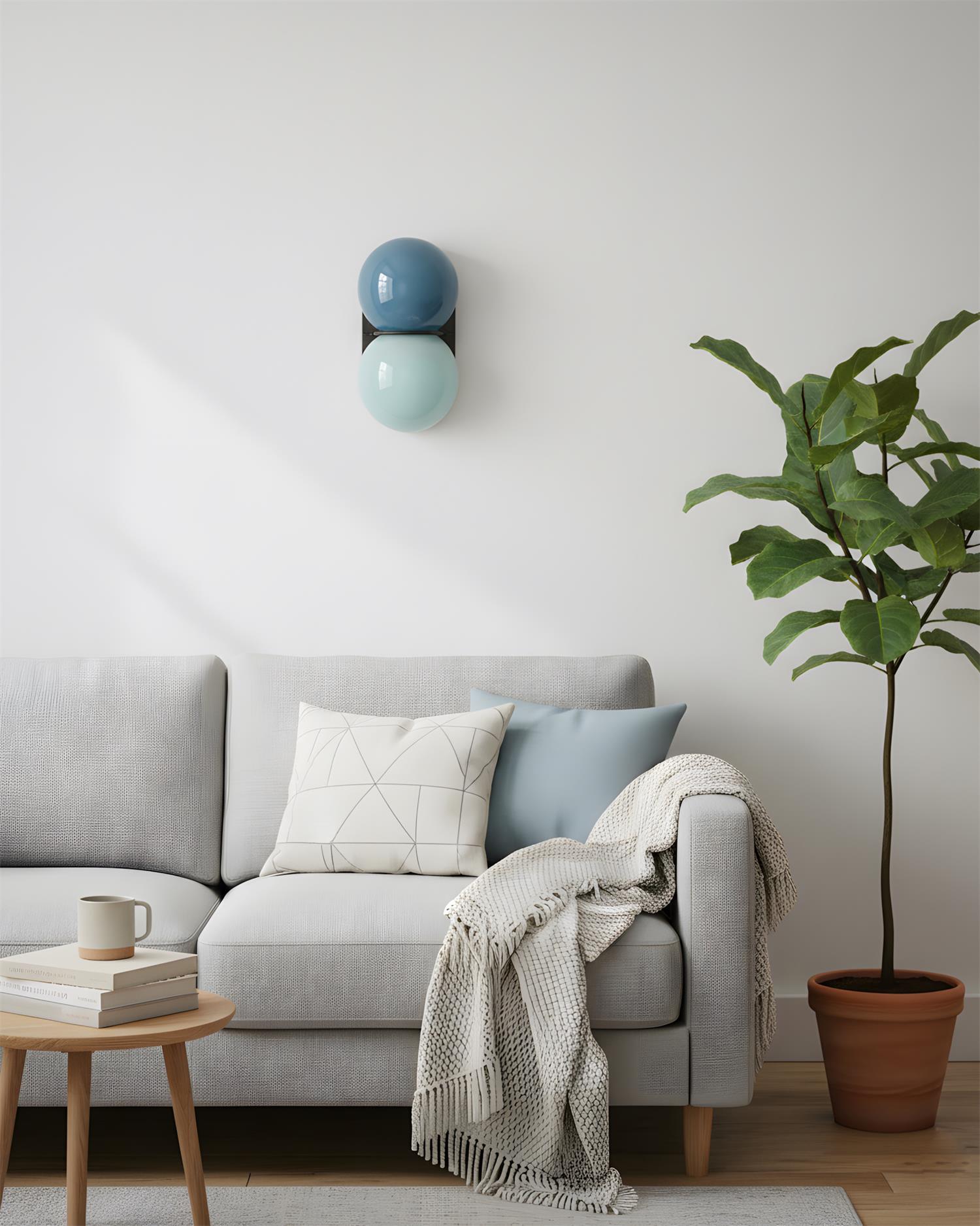 LED Wandleuchte Modern, Wellen Design Warmweiß Dimmbar