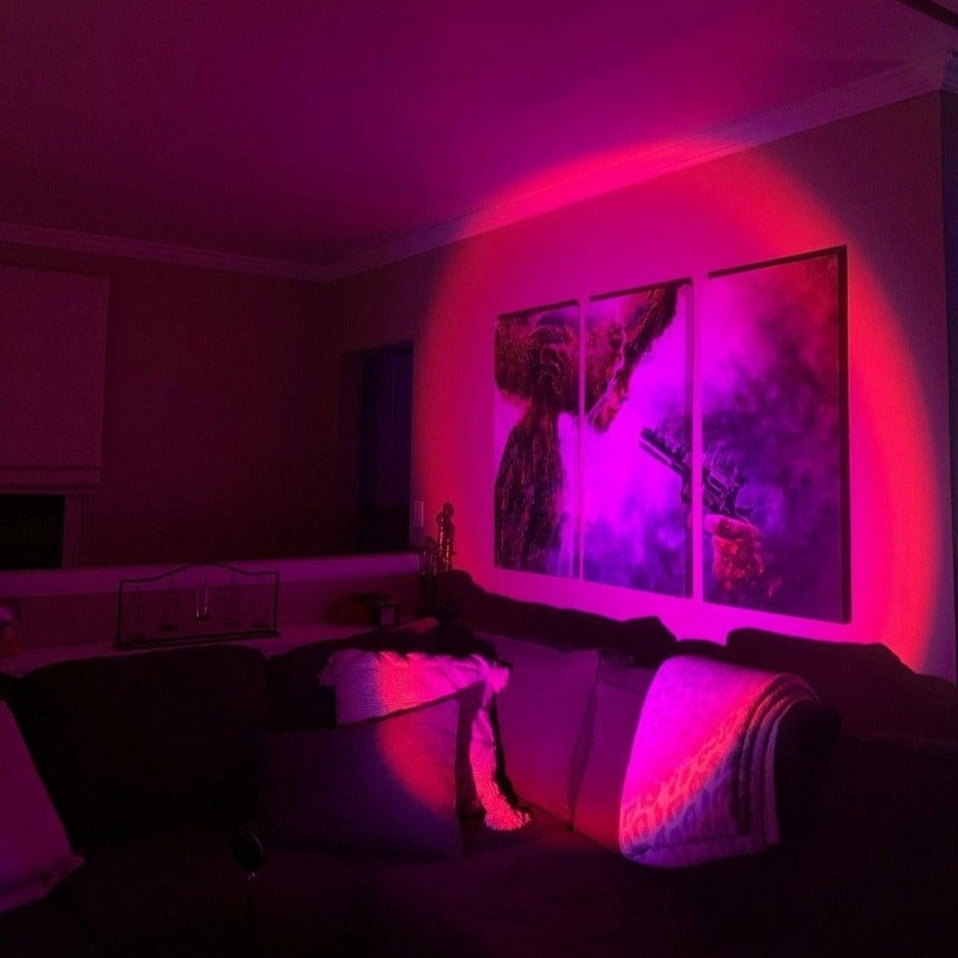 Sunset Lampe LED, 180° Projektor, Dimmbar, USB