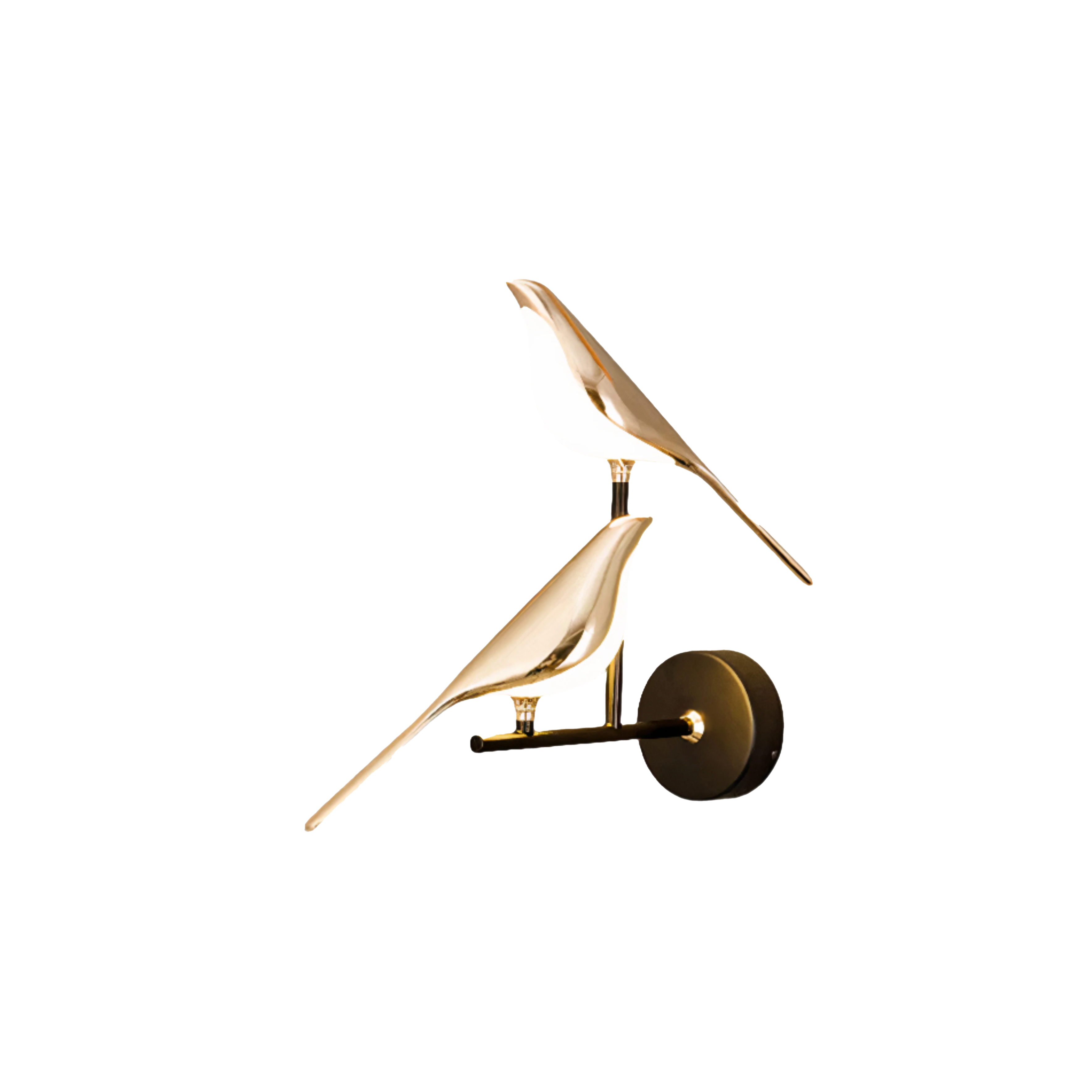LED Wandlampe Vogel Design Gold, Dimmbar, Modernes Design