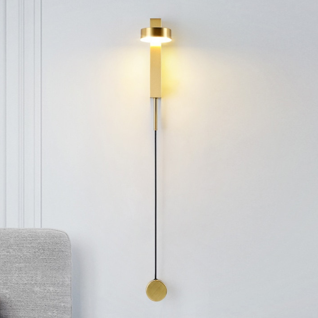 LED Wandleuchte mit Dimmer, Up & Down, Modern, Schwarz/Gold