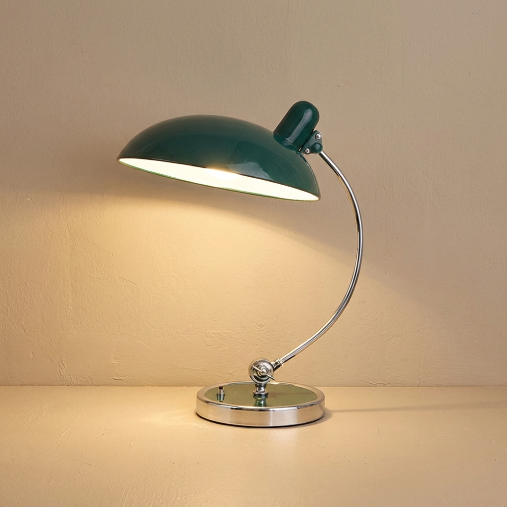 Tischlampe Metall Vintage, Dänisches Design für Schreibtisch