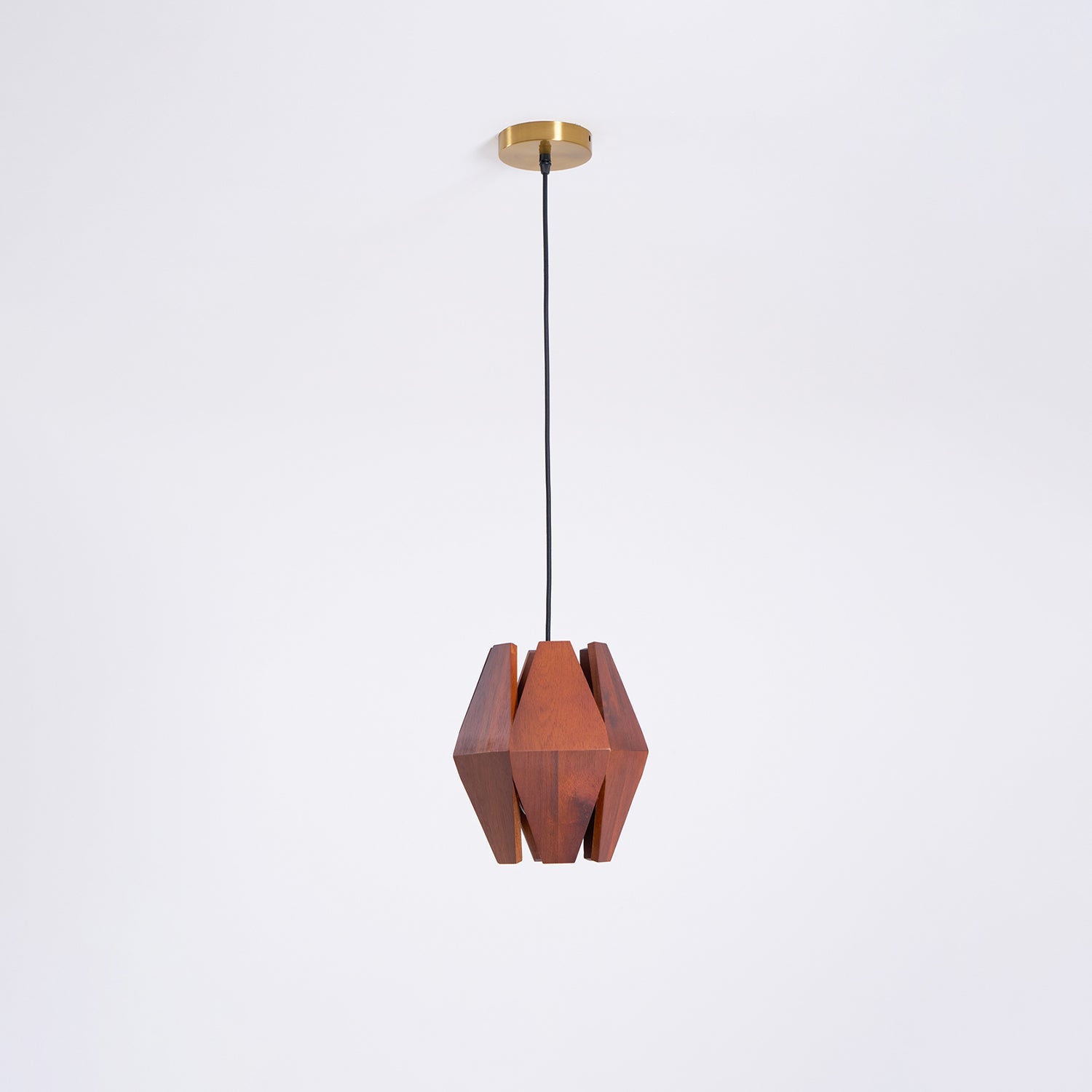 Holz Pendelleuchte Rund Ø35 cm, Dimmbar Modern