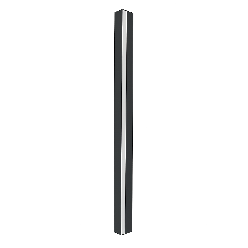 LED Außenwandleuchte Linear Schwarz IP65, Lange Wandlampe 120–200 cm Dimmbar