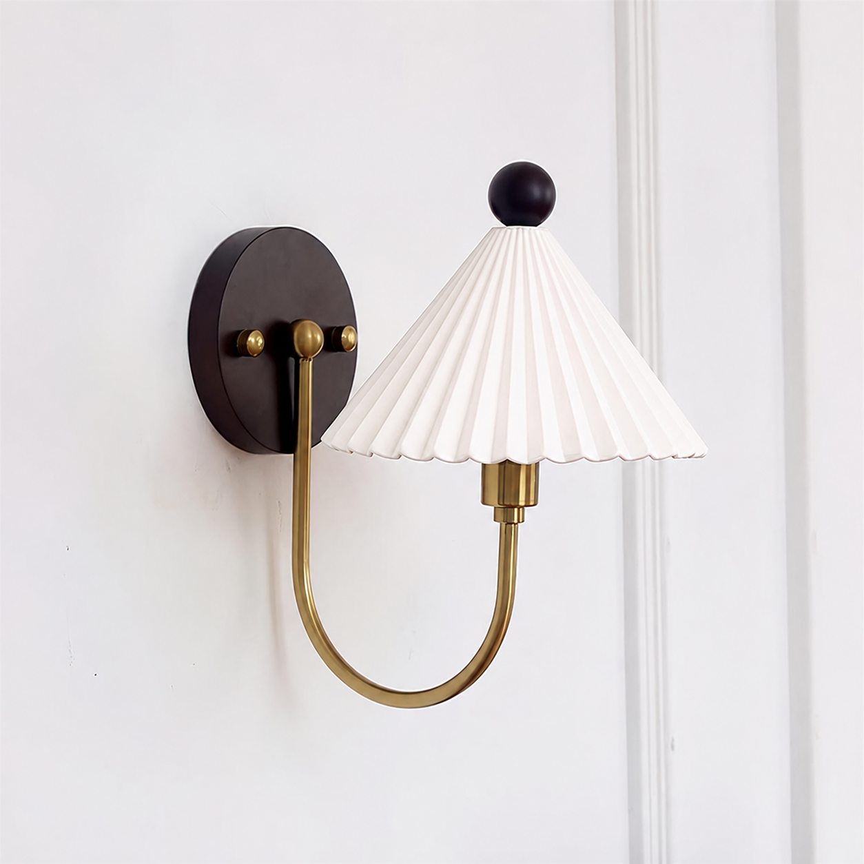 Keramik Wandlampe, Handgefertigtes Vintage Design Dimmbar