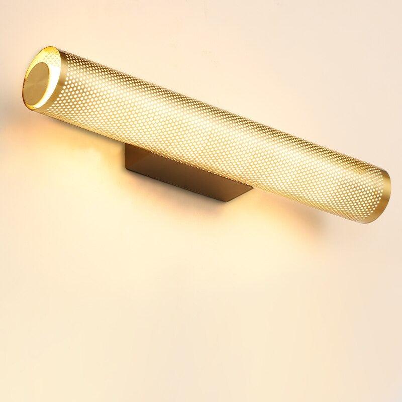 Gold Wandleuchte LED, Schlanke Wandlampe modern