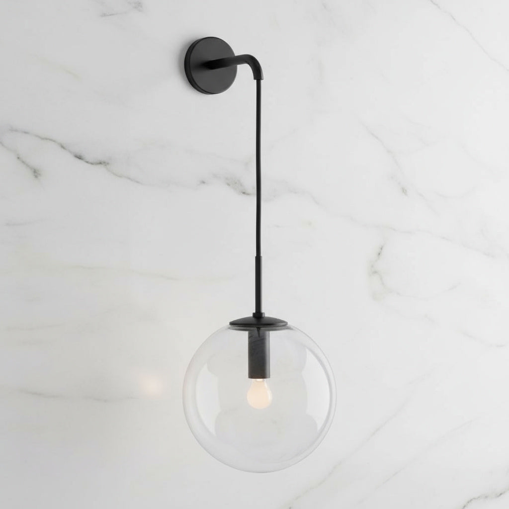 Wandlampe Glas modern, Minimalistisches Design