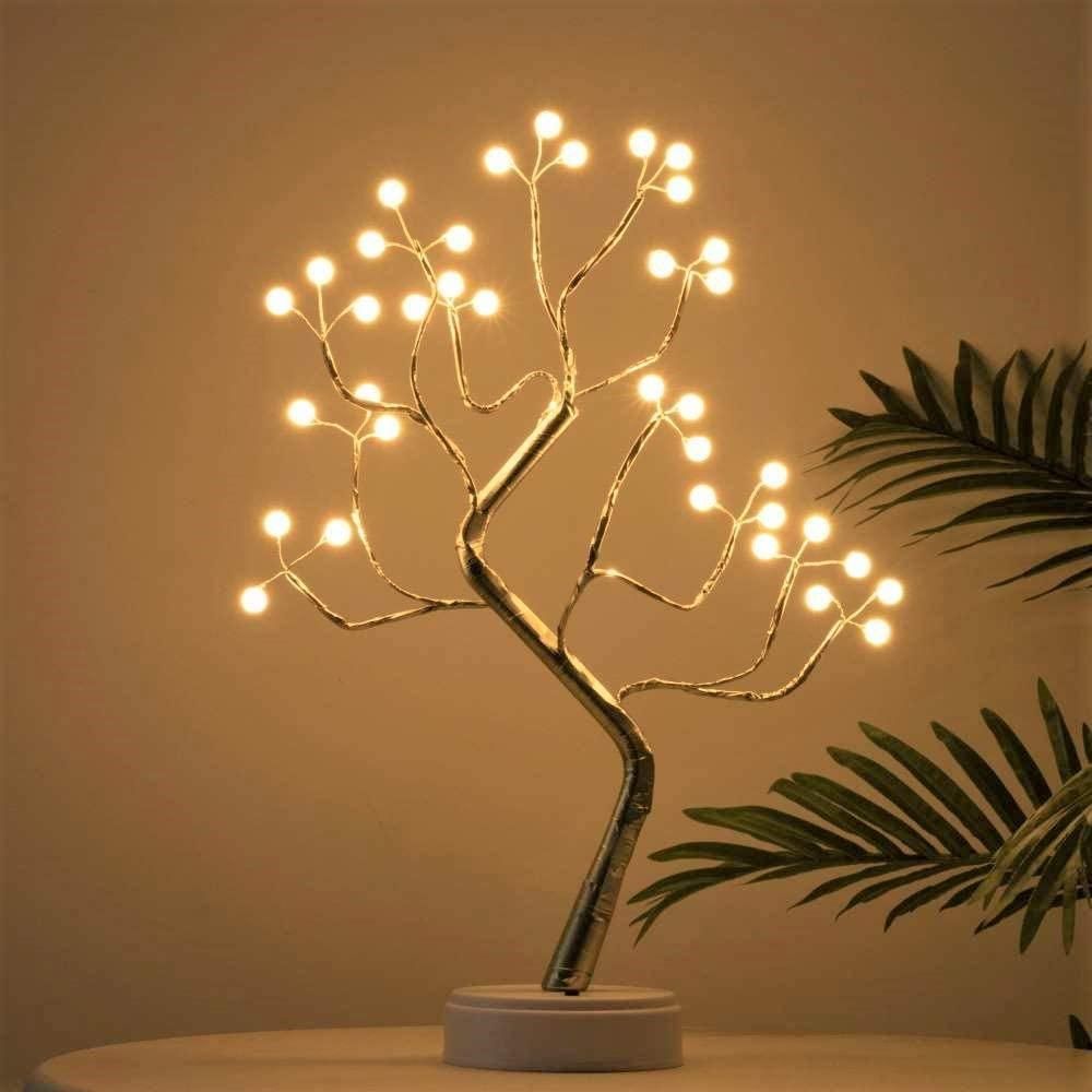 LED Lichterbaum Deko, Baum Lampe warmweiß