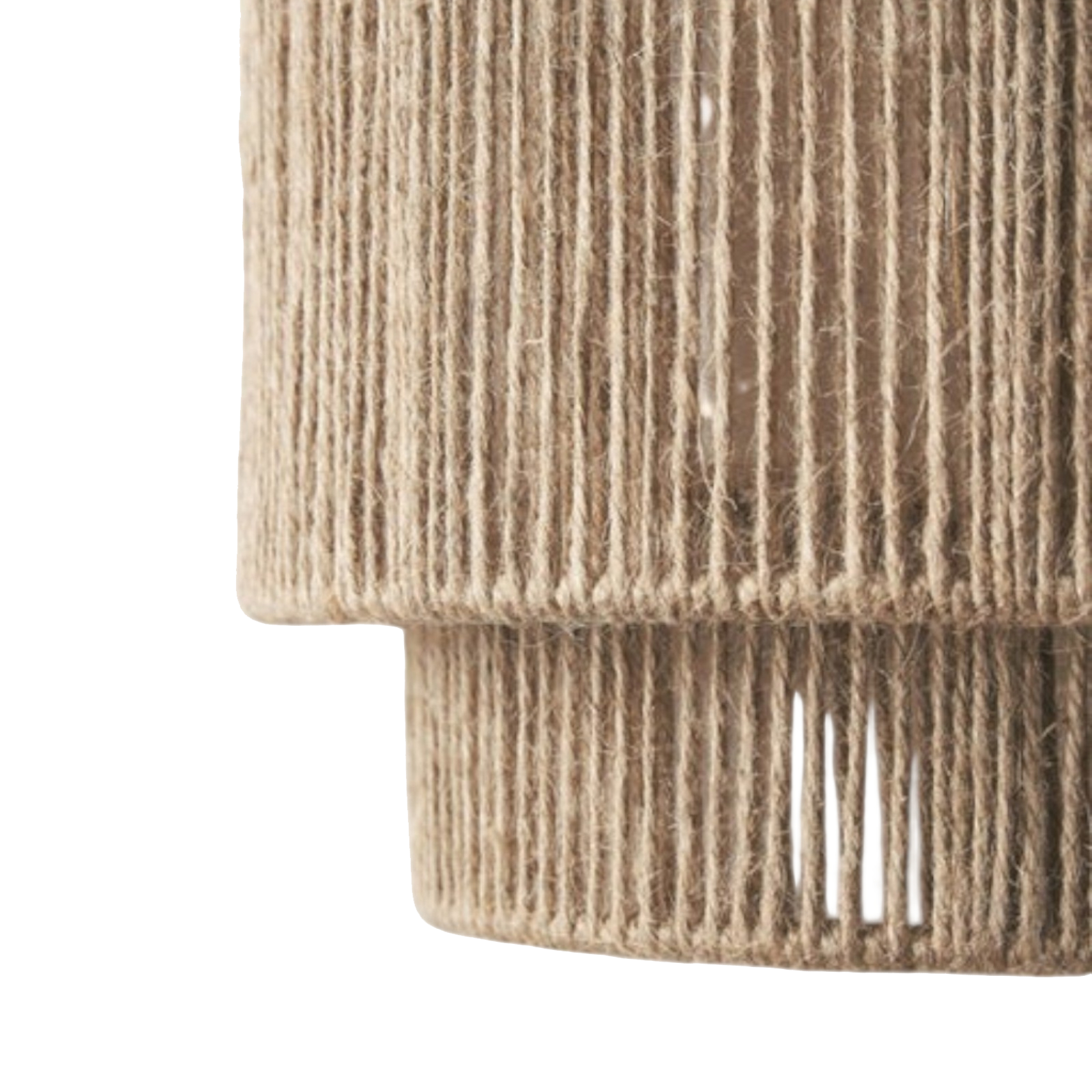 Jute Wandleuchte, Moderne Wandlampe Natur