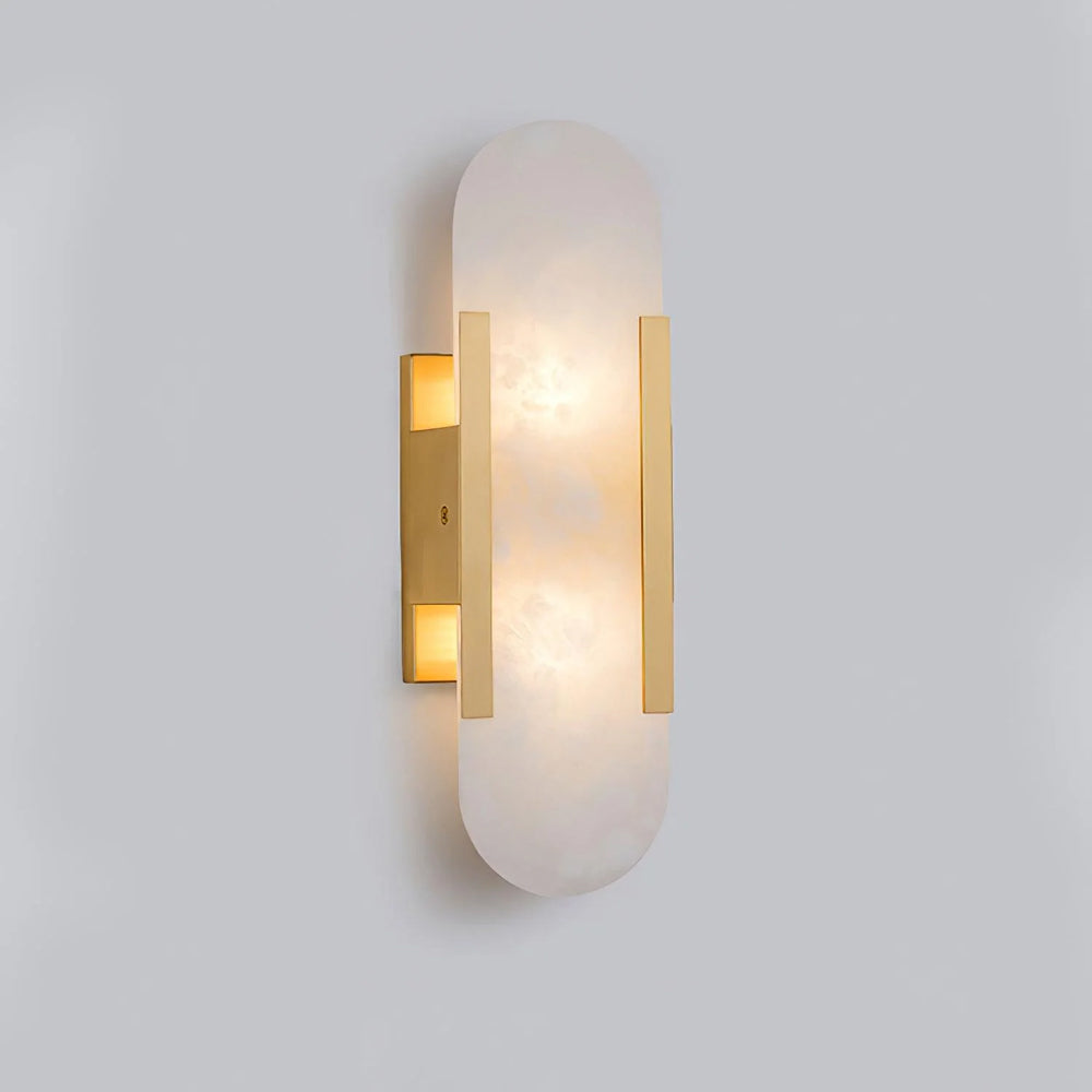 Alabaster Wandlampe Geometrisch, Modernes Design Dimmbar
