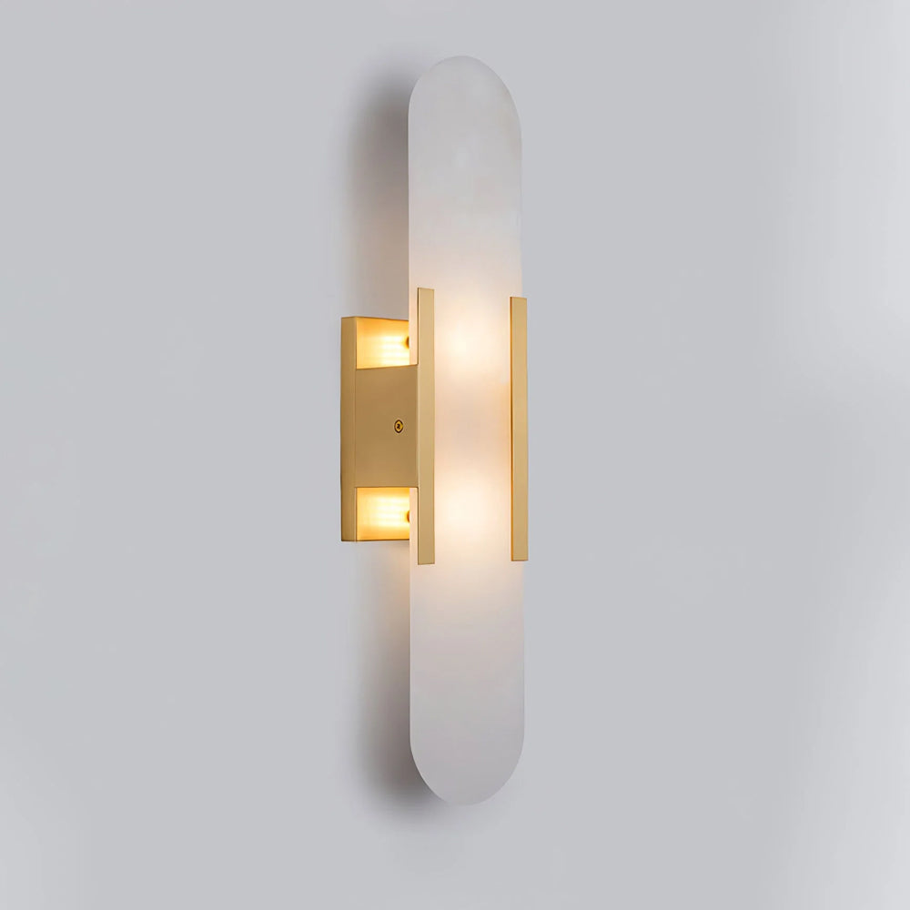 Alabaster Wandlampe Geometrisch, Modernes Design Dimmbar