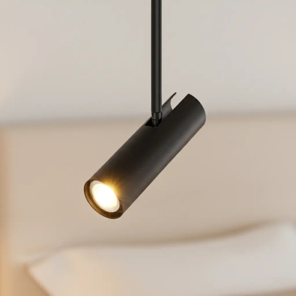 Hängelampe Schwarz Gold LED, Pendelleuchte Nachttisch 1/2er Set Dimmbar