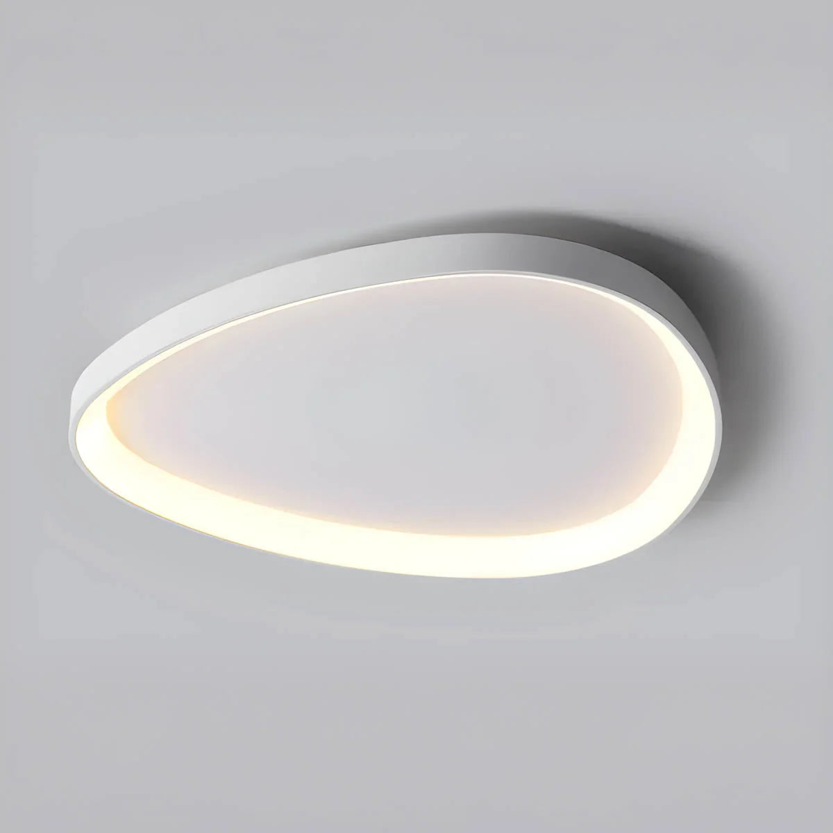 LED Deckenleuchte Flach mit Fernbedienung, Dimmbar Schwarz Weiß