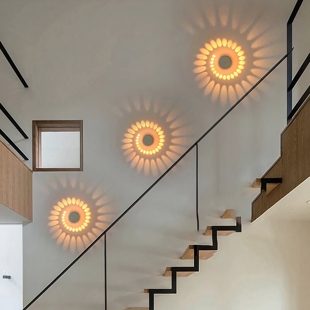 LED Wandlampe Aluminium mit Lichteffekt, Modern & Minimalistisch