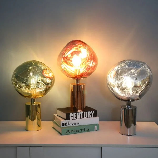 Schmelz Tischlampe E27, Design Tischleuchte modern