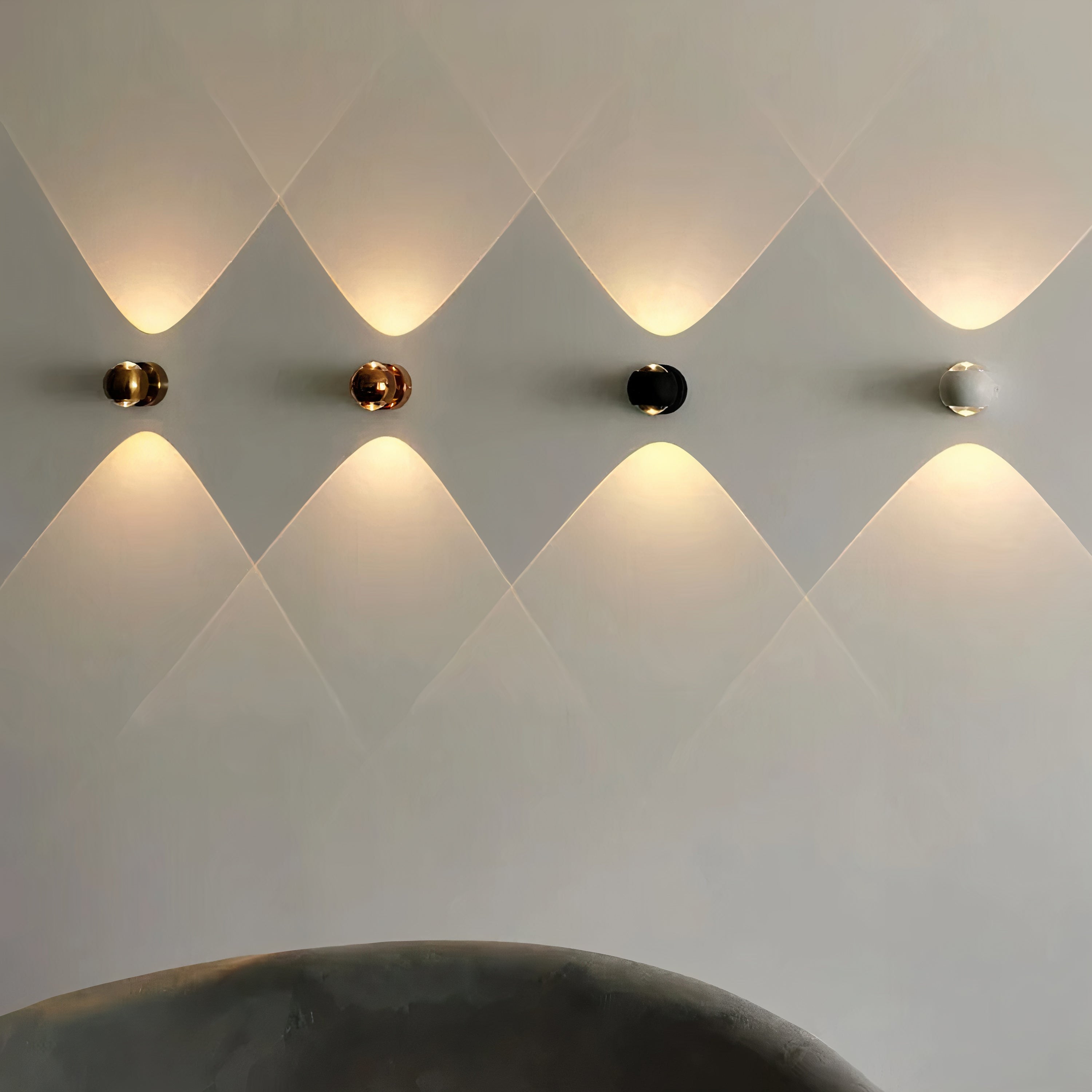 LED Wandleuchte Up Down Drehbar, Moderne Wandlampe Metall Glas G9