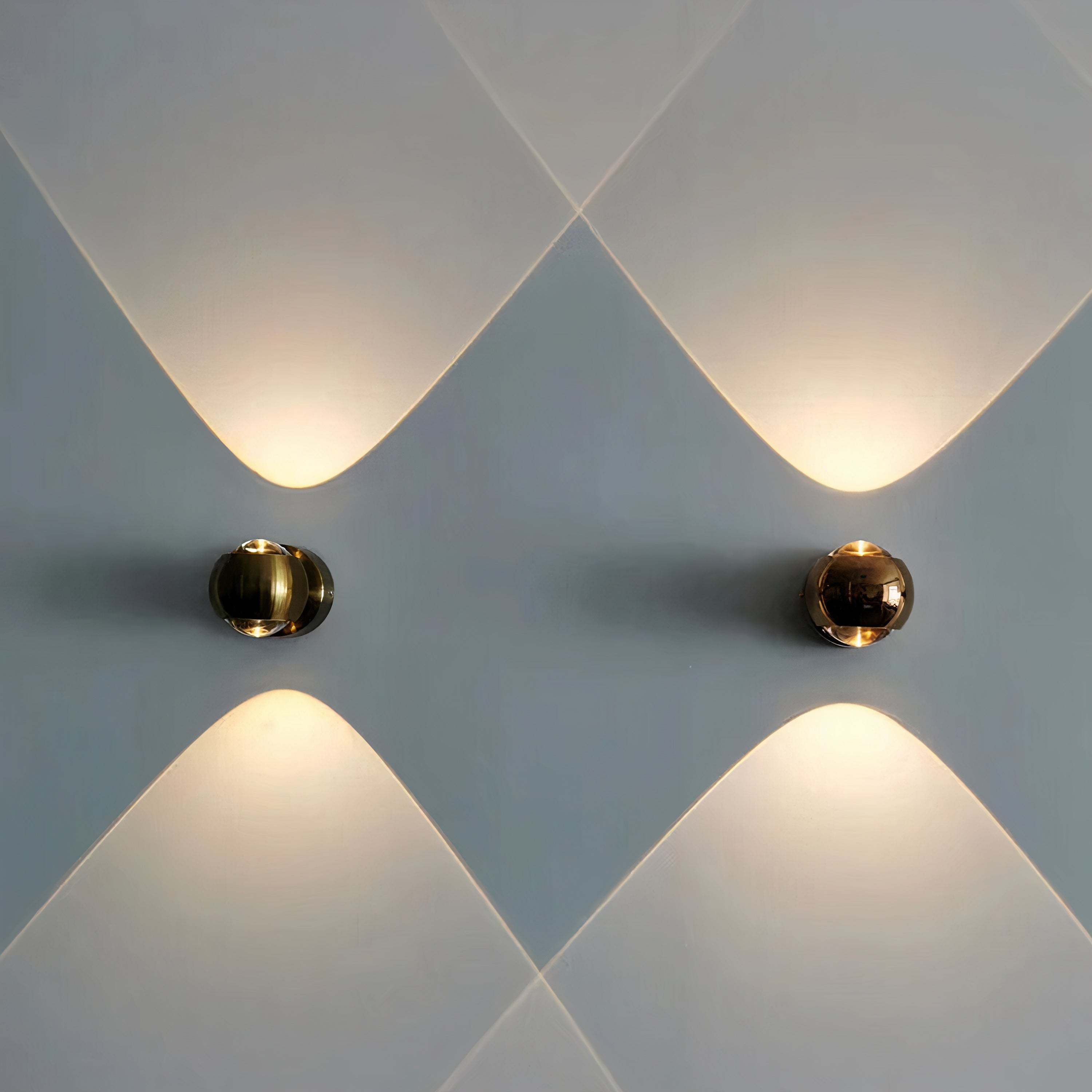LED Wandleuchte Up Down Drehbar, Moderne Wandlampe Metall Glas G9