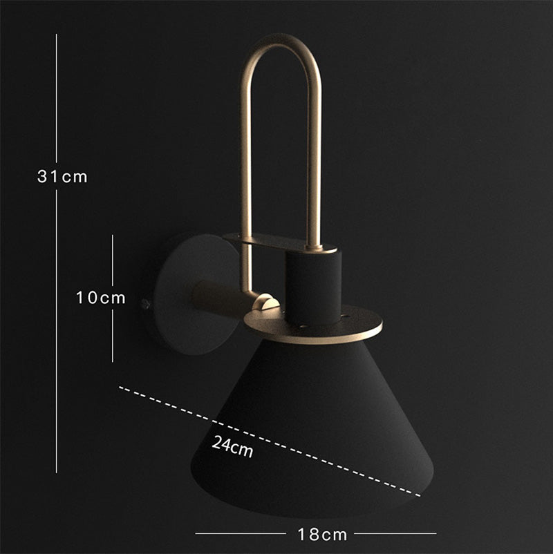 Moderne LED Wandleuchte Metall, Minimalistisches Design