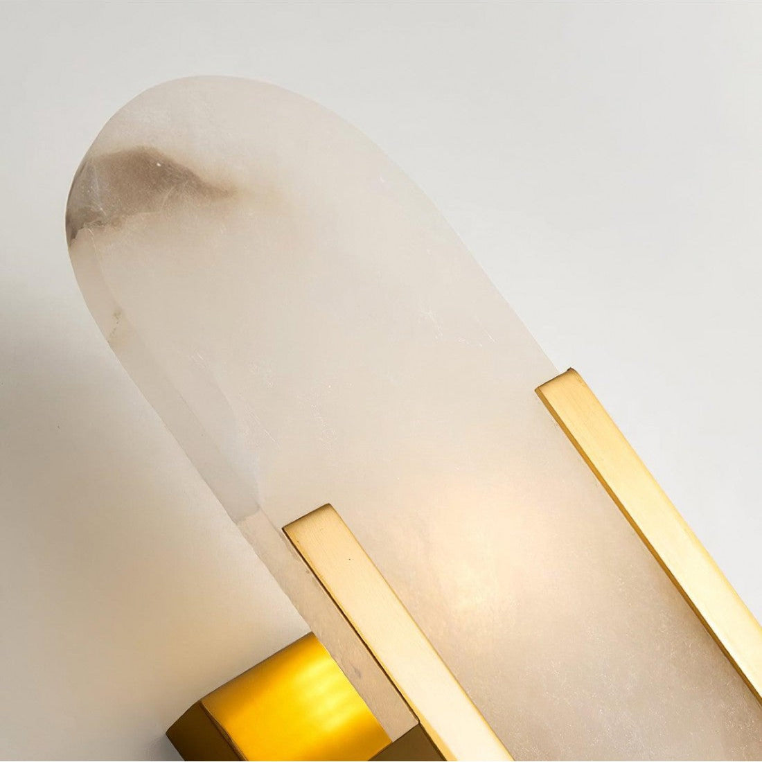 Alabaster Wandlampe Geometrisch, Modernes Design Dimmbar