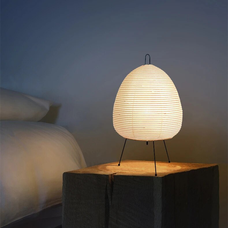 Reispapier Tischlampe, Japanische Papierlampe