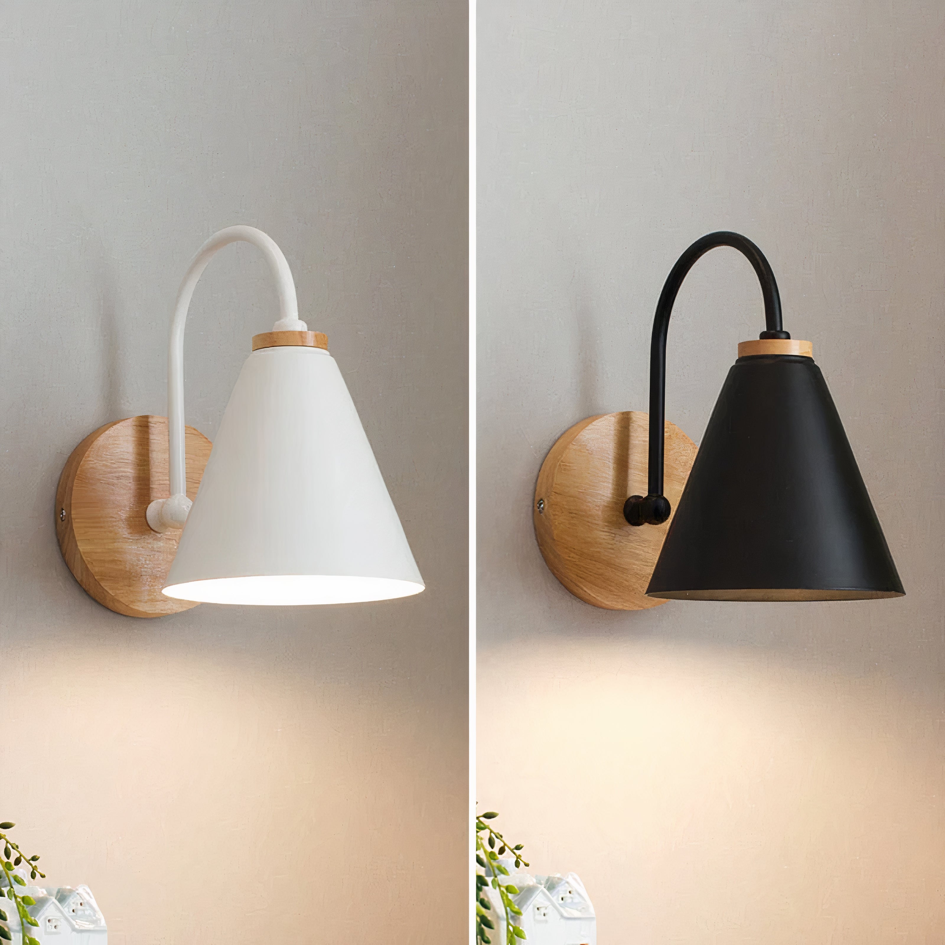 Moderne Wandlampe aus Metall, Nordisches minimalistisches Design