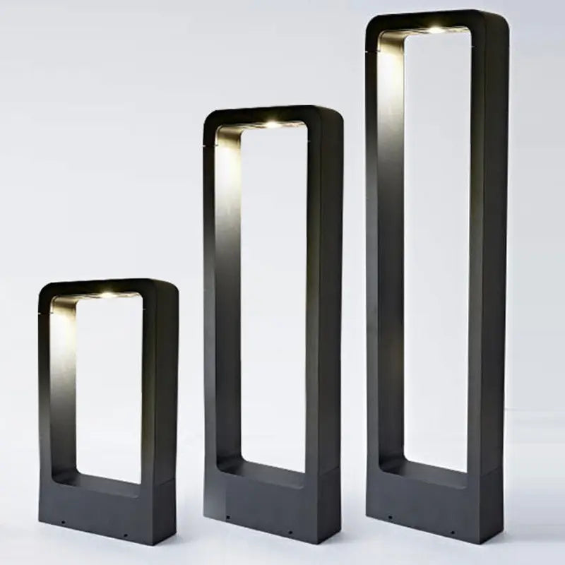 LED Wegeleuchte Garten Schwarz IP68, Außenleuchte Stehend 30/60/80 cm
