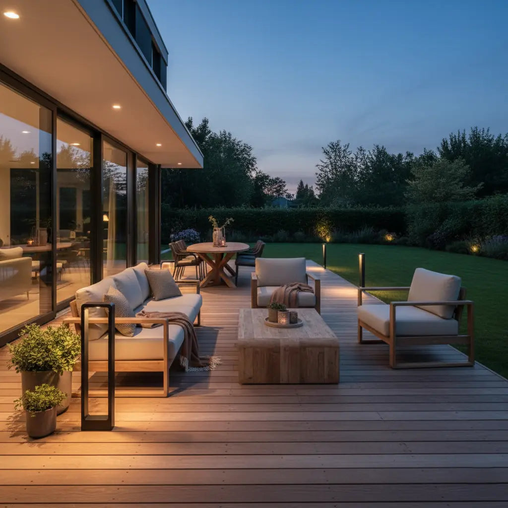 LED Wegeleuchte Garten Schwarz IP68, Außenleuchte Stehend 30/60/80 cm