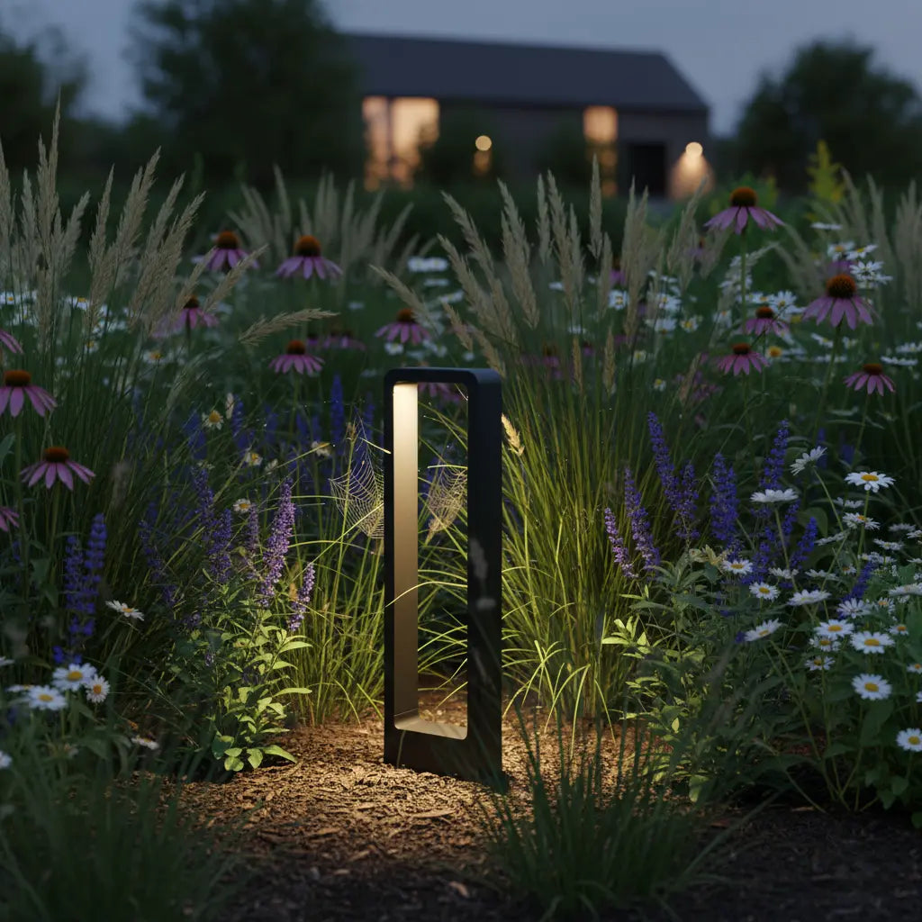 LED Wegeleuchte Garten Schwarz IP68, Außenleuchte Stehend 30/60/80 cm
