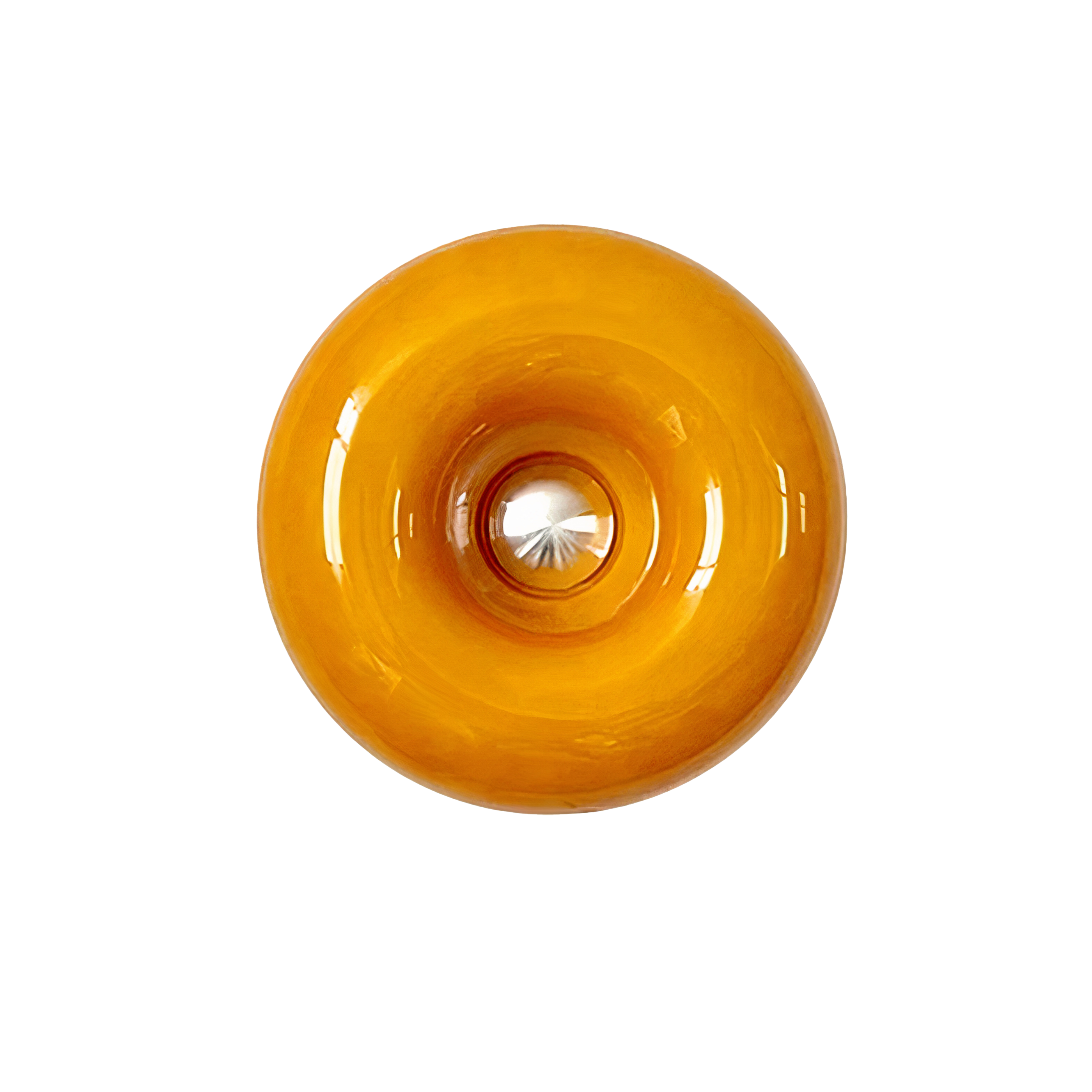 Bauhaus Tischlampe LED dimmbar, Glas Ring Tischleuchte