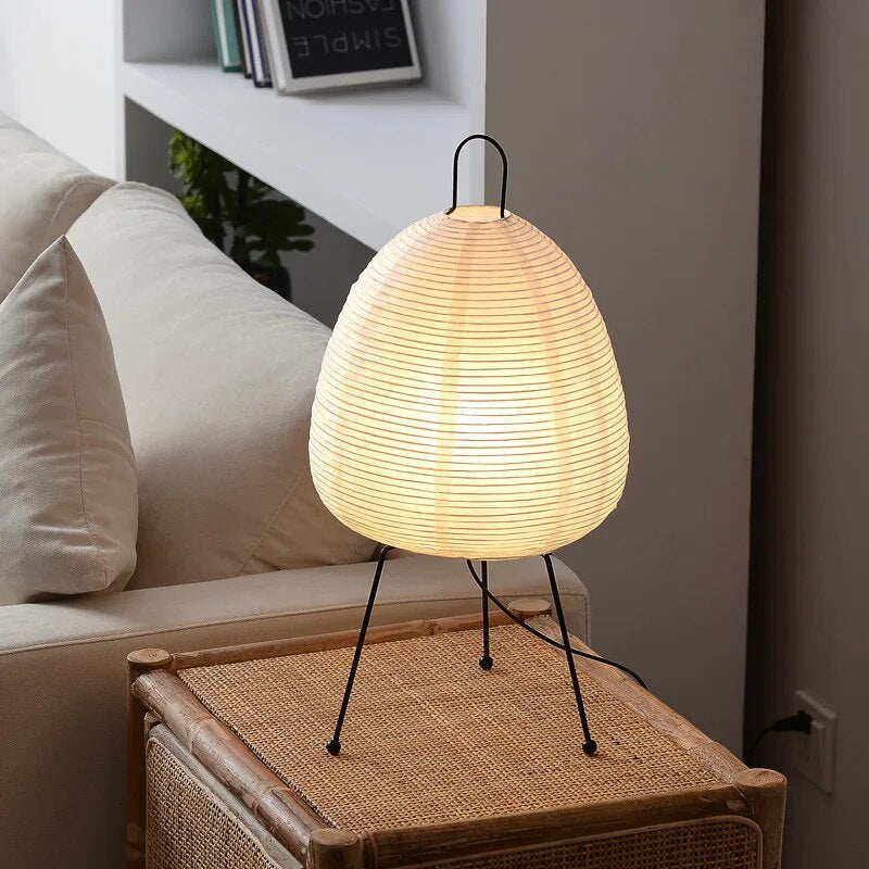 Reispapier Tischlampe, Japanische Papierlampe